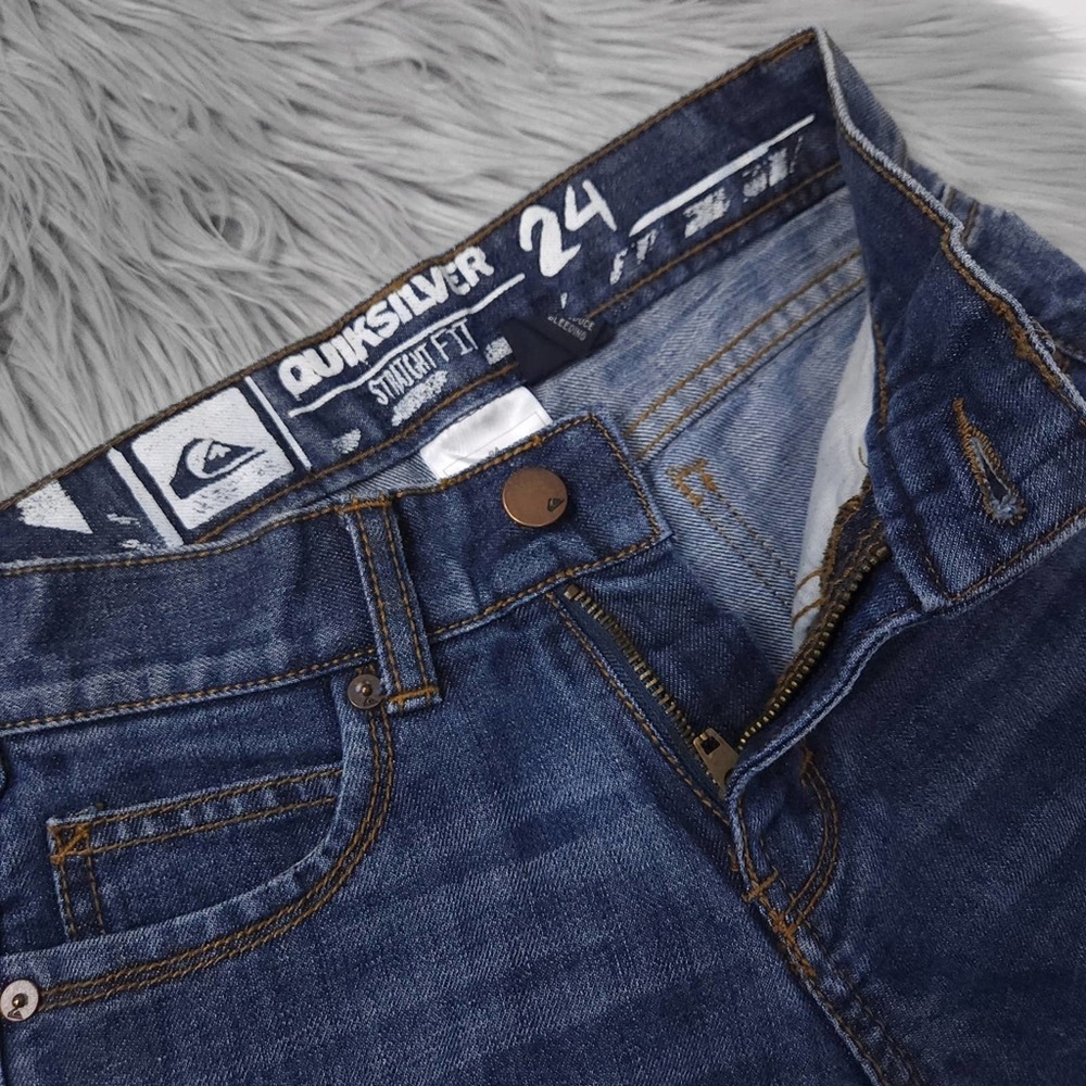 Quicksilver Straight Fit Medium Wash Denim Jeans size 24 - Picture 4 of 7